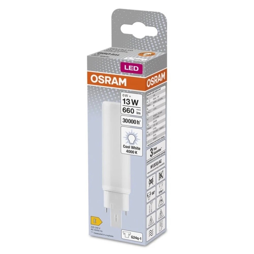 Lampadina LED G24q-1/6W/230V 4000K - Osram