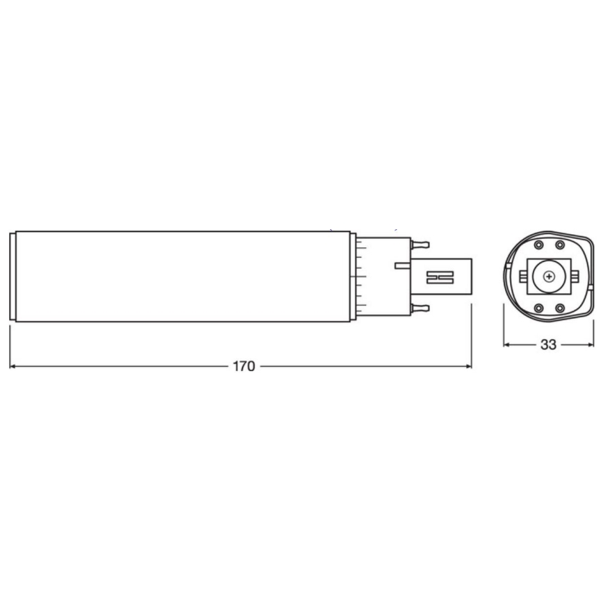 Lampadina LED G24q-3/10W/230V 3000K - Osram