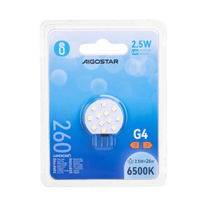 Lampadina LED G4/2,5W/12V 6500K - Aigostar
