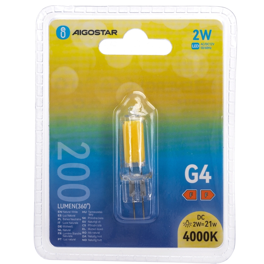 Lampadina LED G4/2W/12V 4000K - Aigostar