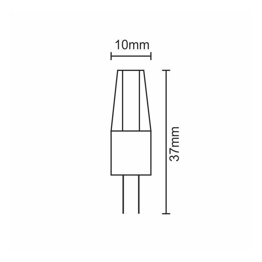 Lampadina LED 2,5W Bianco neutro 4000K 12V DC G4 Temperatura di Colore  Bianco Naturale - 4000K