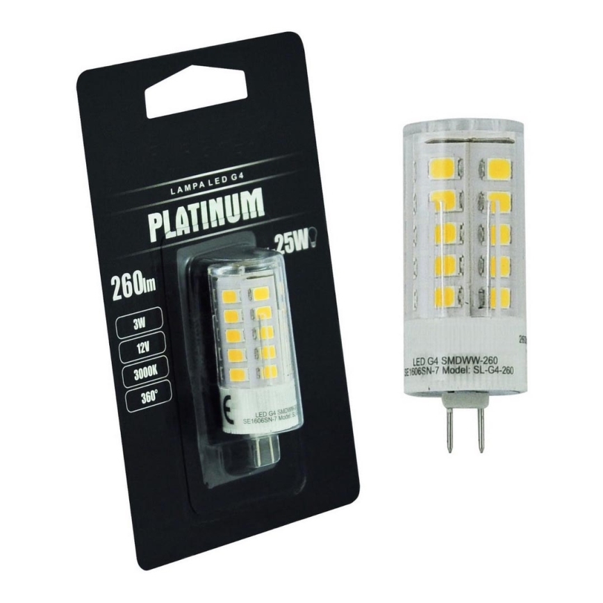 Lampadina LED G4/3W/12V 3000K