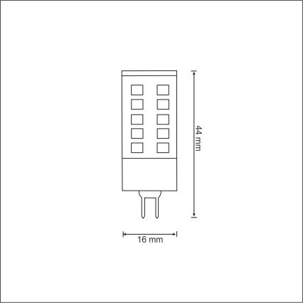 Lampadina LED G4/3W/12V 3000K