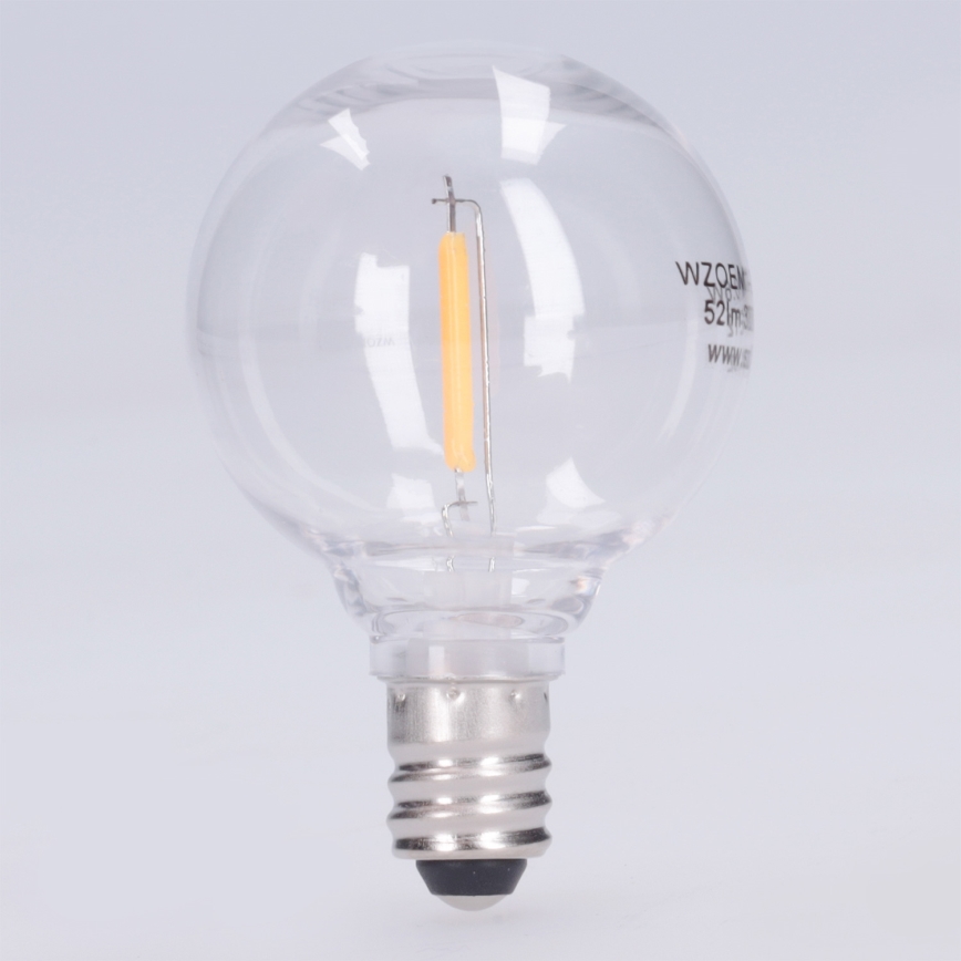 Lampadina LED G40 E12/0,6W/24V 3000K - Brilagi