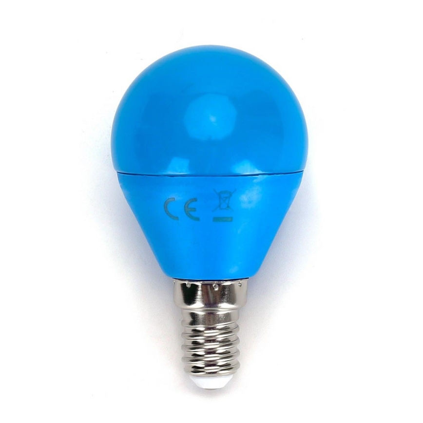 Lampadina LED G45 E14/4W/230V blu - Aigostar