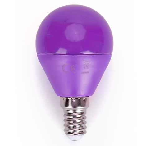 Lampadina LED G45 E14/4W/230V viola - Aigostar