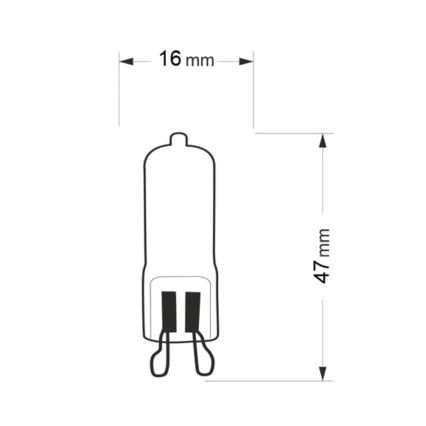 Lampadina LED G9/2,5W/230V 3000K