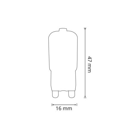 Lampadina LED G9/2,5W/230V 6400K