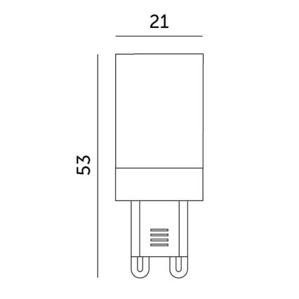 Lampadina LED G9/3W/230V 3000K 100°