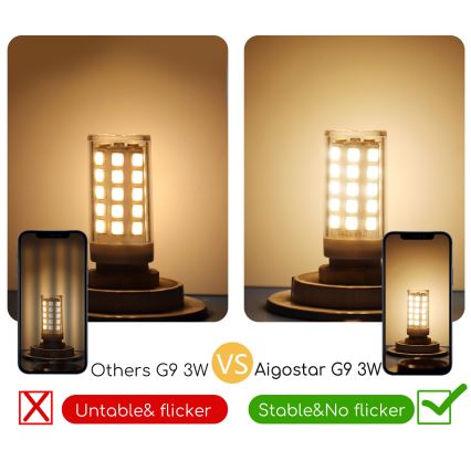 Lampadina LED G9/3W/230V 3000K - Aigostar