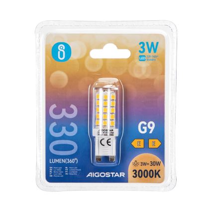 Lampadina LED G9/3W/230V 3000K - Aigostar