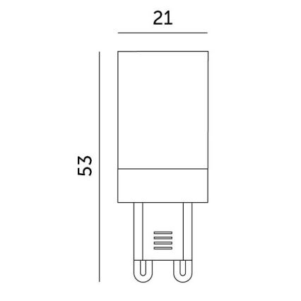 Lampadina LED G9/3W/230V 4000K 100°