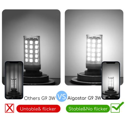 Lampadina LED G9/3W/230V 6500K - Aigostar