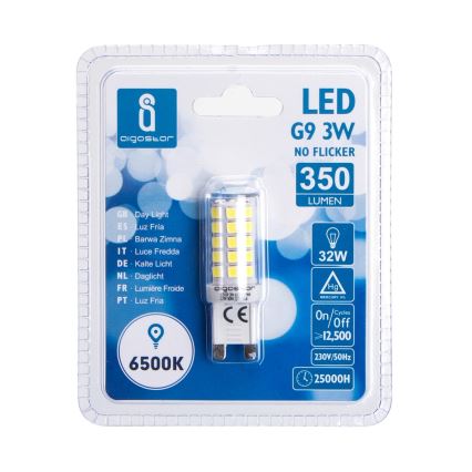 Lampadina LED G9/3W/230V 6500K - Aigostar