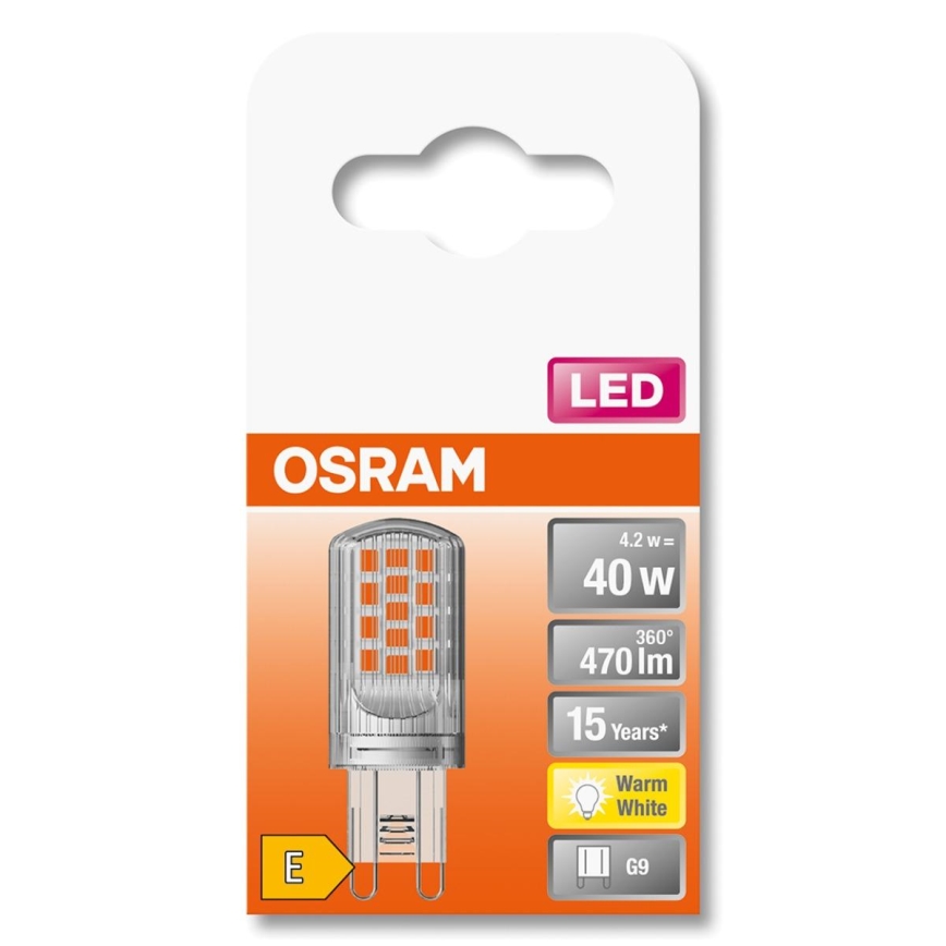 Lampadina LED G9/4,2W/230V 2700K - Osram