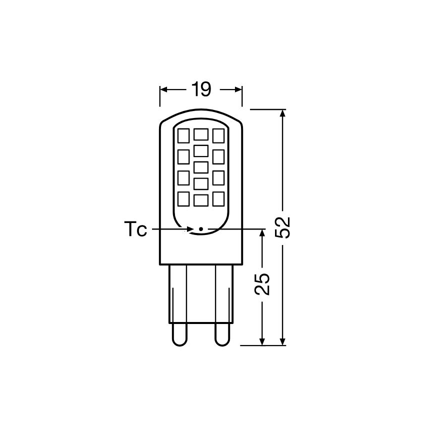 Lampadina LED G9/4,2W/230V 2700K - Osram