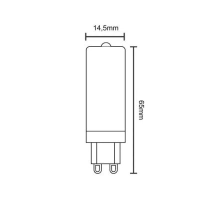 Lampadina LED G9/4W/230V 2800K