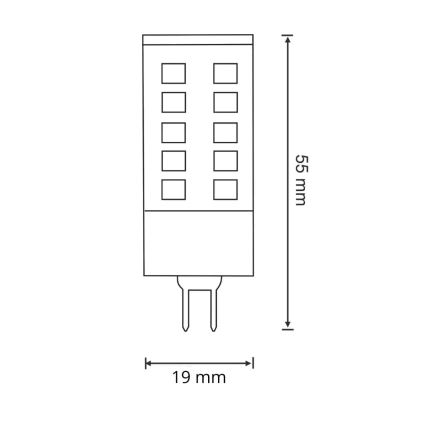 Lampadina LED G9/4W/230V 4000K