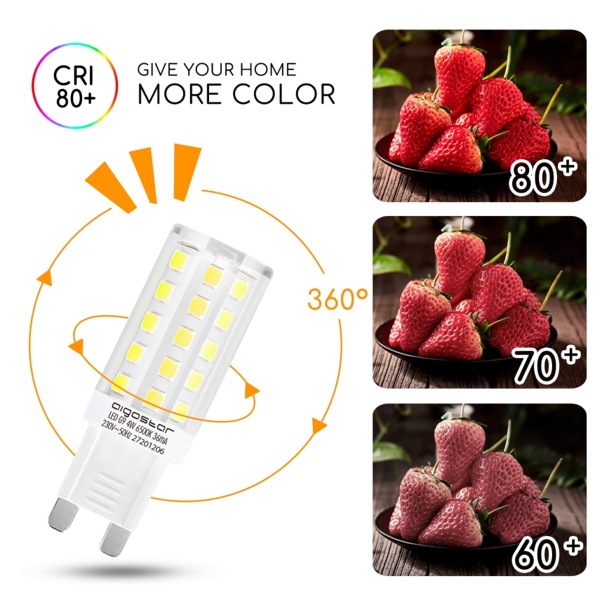Lampadina LED G9/4W/230V 6500K - Aigostar
