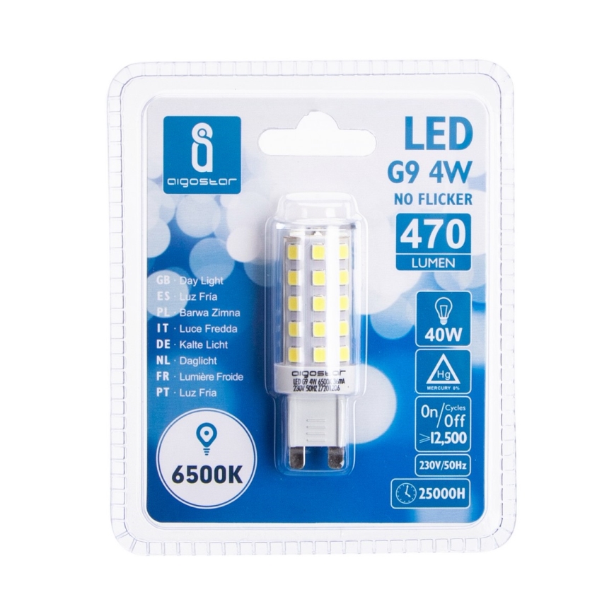 Lampadina LED G9/4W/230V 6500K - Aigostar