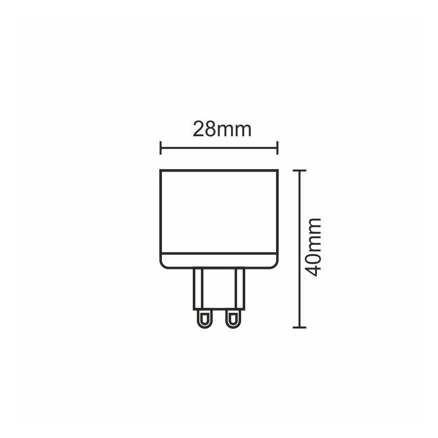 Lampadina LED G9/5W/230V 2800K