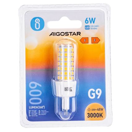 Lampadina LED G9/6W/230V 3000K - Aigostar