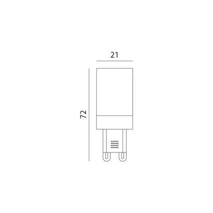 Lampadina LED G9/6W/230V 3000K