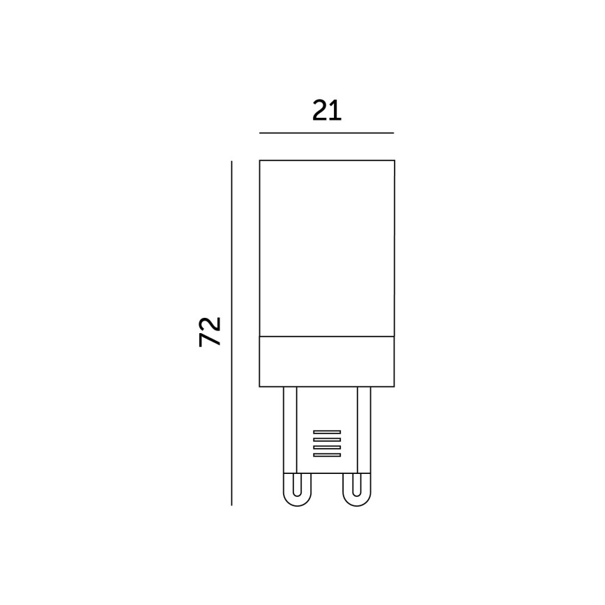 Lampadina LED G9/6W/230V 4000K