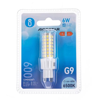 Lampadina LED G9/6W/230V 6500K - Aigostar