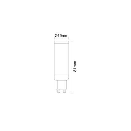 Lampadina LED G9/7,6W/230V 2800K