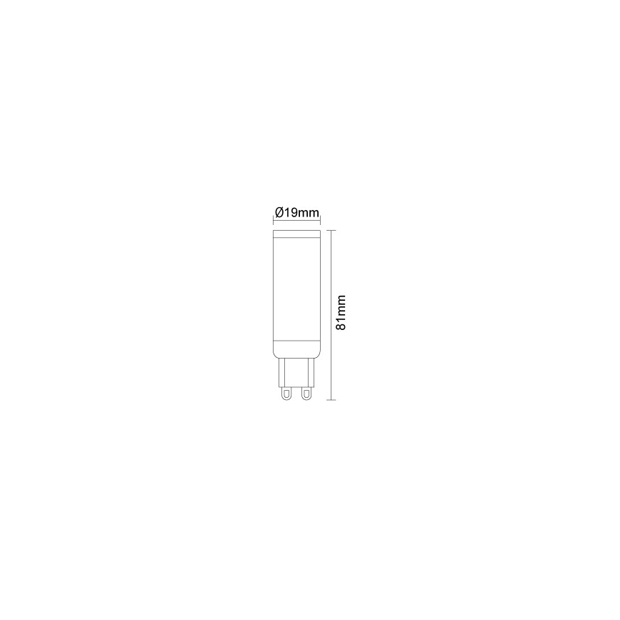 Lampadina LED G9/7,6W/230V 4000K