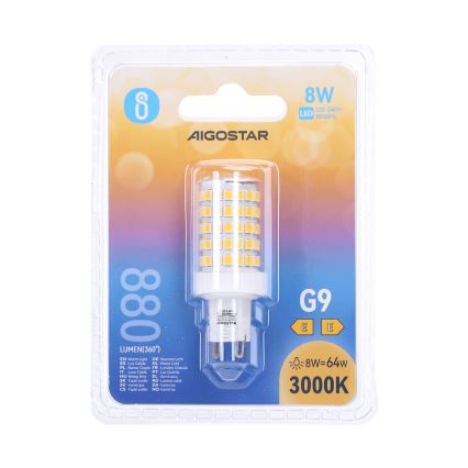 Lampadina LED G9/8W/230V 3000K - Aigostar