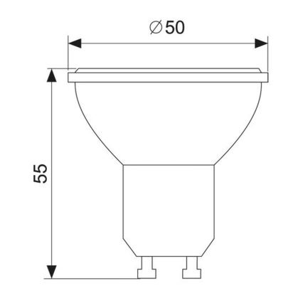 Lampadina LED GU10/1,5W/230V 6000K