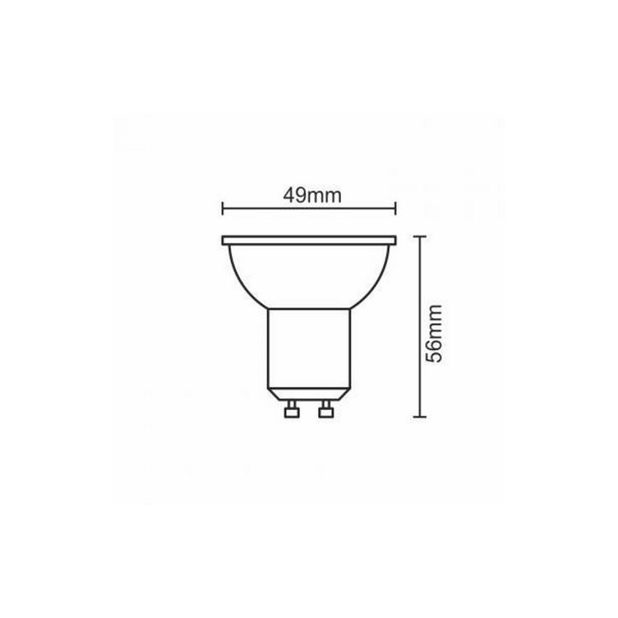 Lampadina LED GU10/6W/230V 3000K nero