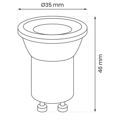 Lampadina LED GU10-MR11/3W/230V 4000K