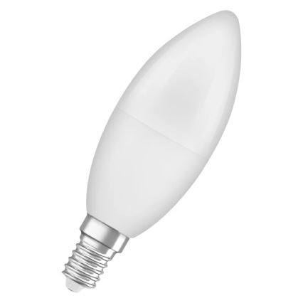 Lampadina LED in plastica riciclata B39, attacco E14, 7,5 W, 230 V, 2700 K - Osram