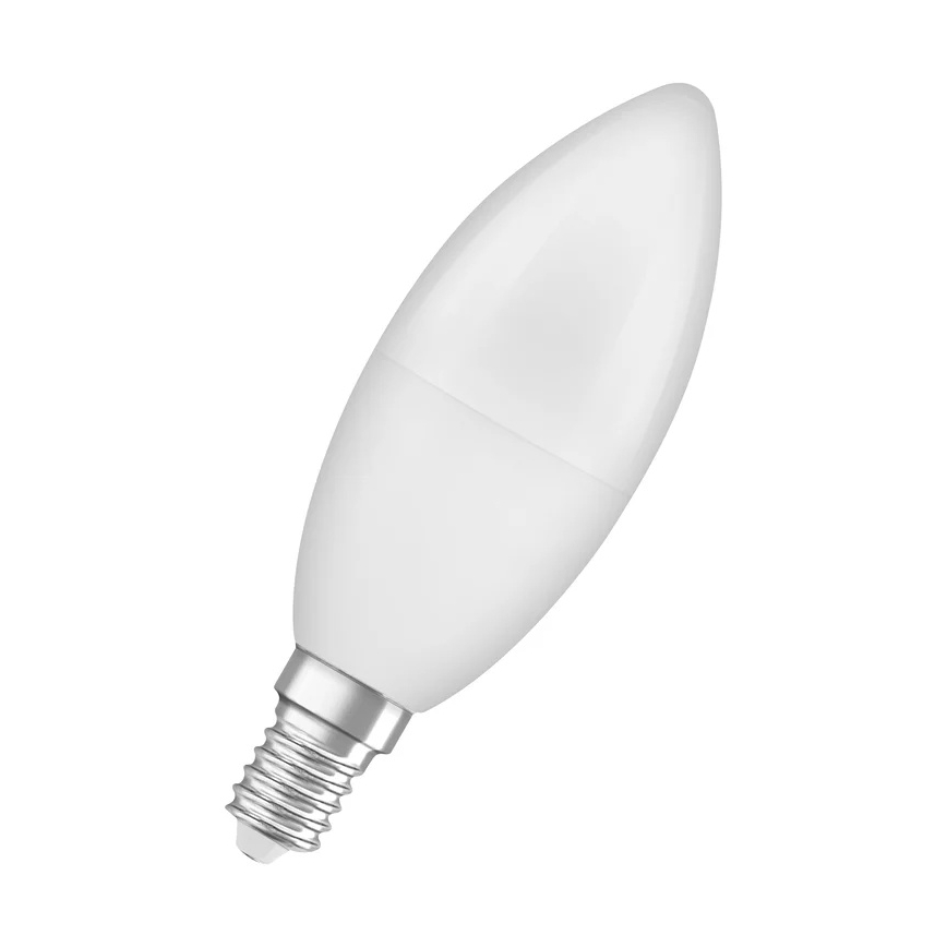 Lampadina LED in plastica riciclata B39, attacco E14, 7,5 W, 230 V, 2700 K - Osram
