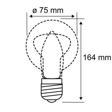 Lampadina LED INNER B75 E27/3,5W/230V 1800K - Paulmann 28877