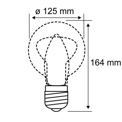 Lampadina LED INNER G125 E27/3,5W/230V 1800K - Paulmann 28875