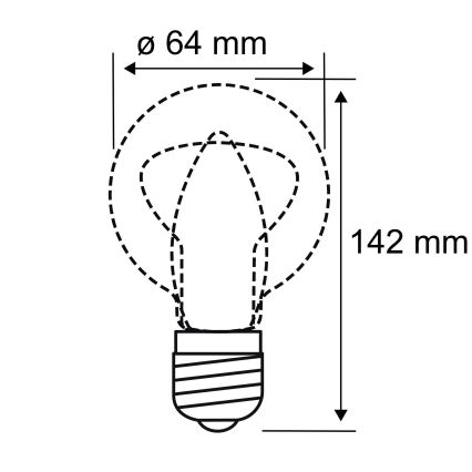 Lampadina LED INNER ST64 E27/3,5W/230V 1800K - Paulmann 28880