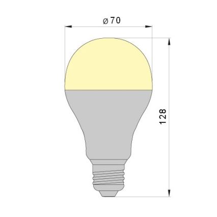 Lampadina LED LEDSTAR A70 E27/18W/230V 3000K