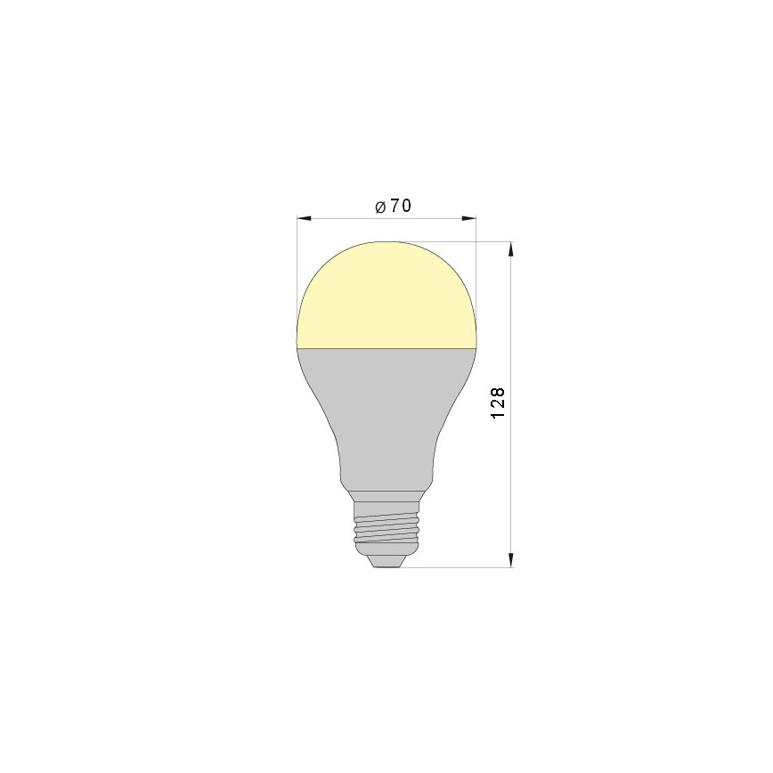 Lampadina LED LEDSTAR A70 E27/18W/230V 3000K