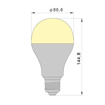 Lampadina LED LEDSTAR A80 E27/20W/230V 4000K