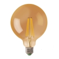 Lampadina LED LEDSTAR AMBER G125 E27/8W/230V 2200K