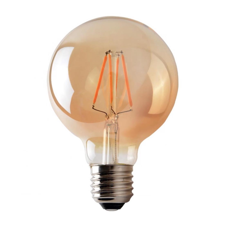 Lampadina LED LEDSTAR AMBER G95 E27/8W/230V 2200K