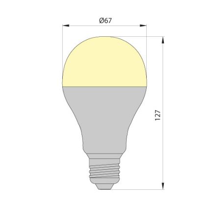 Lampadina LED LEDSTAR ECO E27/10W/230V 3000K