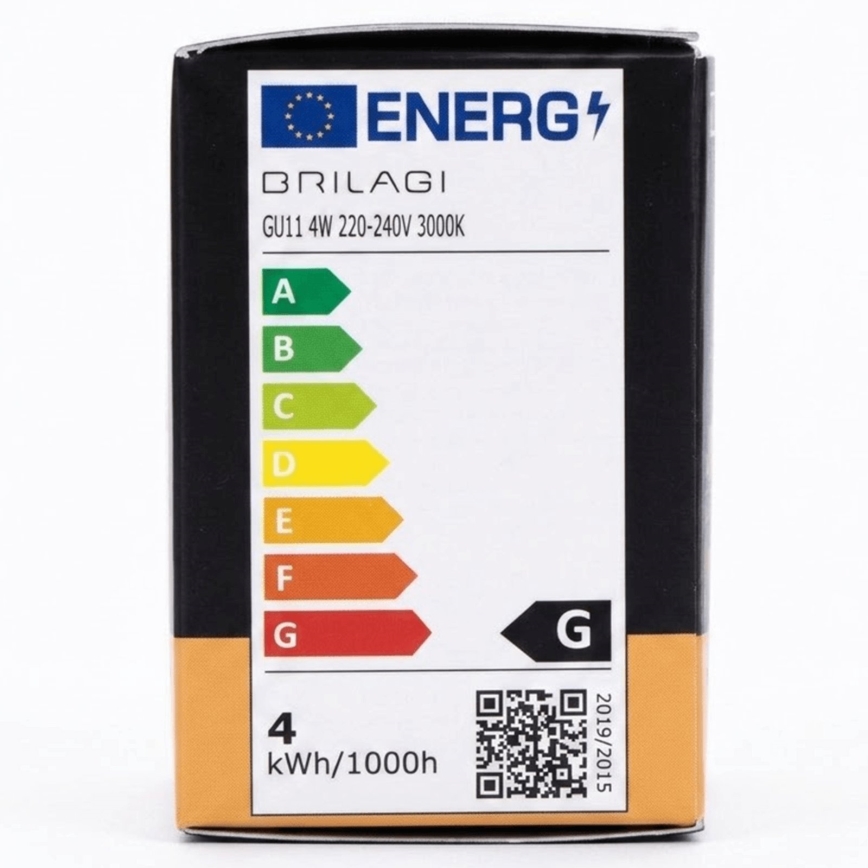 Lampadina LED MR11 GU10/4W/230V 3000K nera - BRILAGI