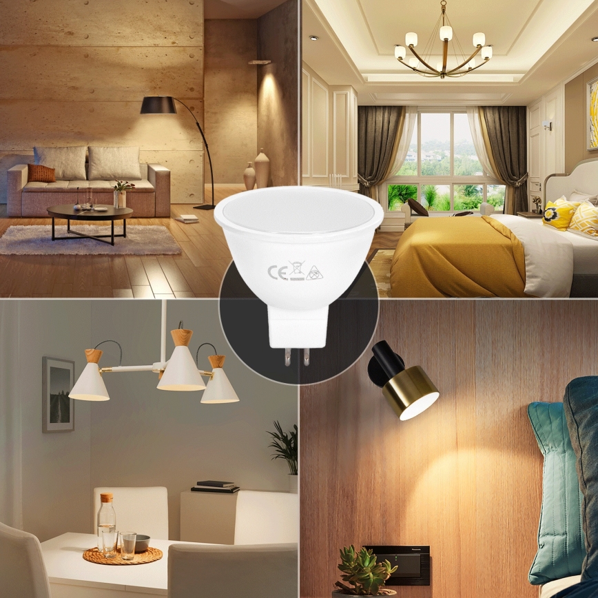 Lampadina LED MR16 GU5,3/4W/12V 3000K - Aigostar