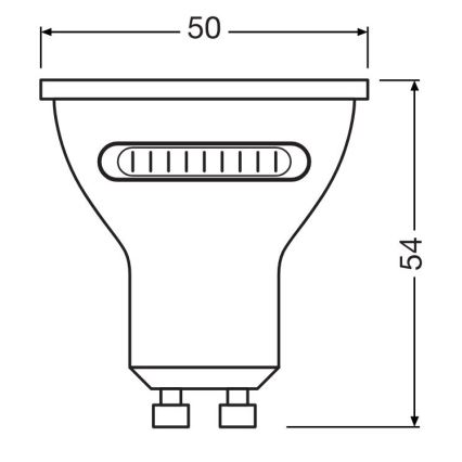 Lampadina LED PAR16 GU10/4,2W/230V 2700/4000/6500K 36° - Osram