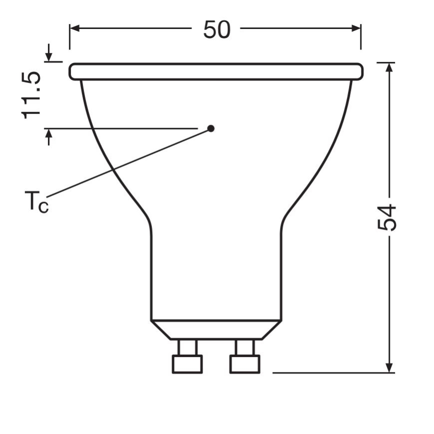 Lampadina LED PAR16 GU10/6,9W/230V 6500K - Osram